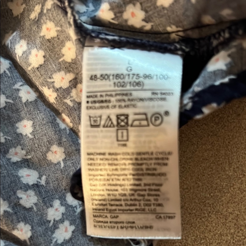 GAP Navy and White Polka Dot Mini Dress - Picture 5 of 8